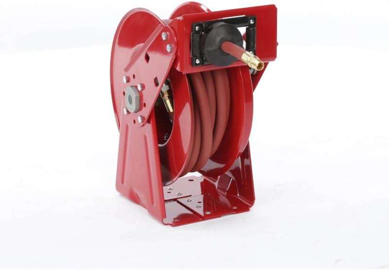 Reelcraft DP5835 OLP Heavy Duty Compact Dual Pedestal Hose Reel, 1/2" x 35', 300 Psi, Air/Water Hose Included - Image 5