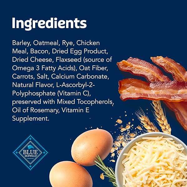 Blue Buffalo Health Bars Crunchy Dog Biscuits, Oven-Baked with Natural Ingredients, Bacon, Egg & Cheese, 16-oz Bag - Image 5