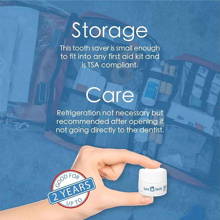 Save-A-Tooth Preservation Kit - Prevent Permanent Tooth Loss, Save Knocked Out Teeth for up to 24 Hours - Tooth Saver Made in the USA by SmartPractice - Keep in your Kit Bag for a Tooth Emergency - Image 4