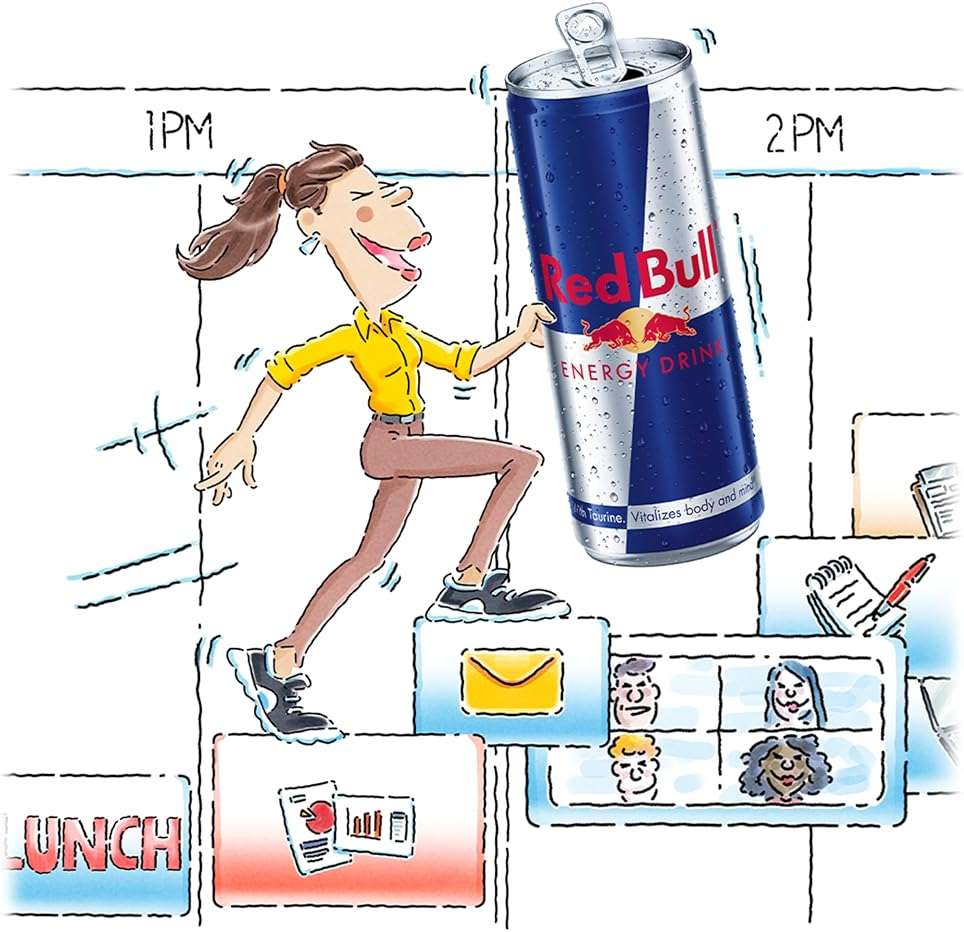 Red Bull Energy Drink with 80mg Caffeine plus Taurine & B Vitamins, 8.4 Fl Oz, Pack of 24 Cans - Image 3