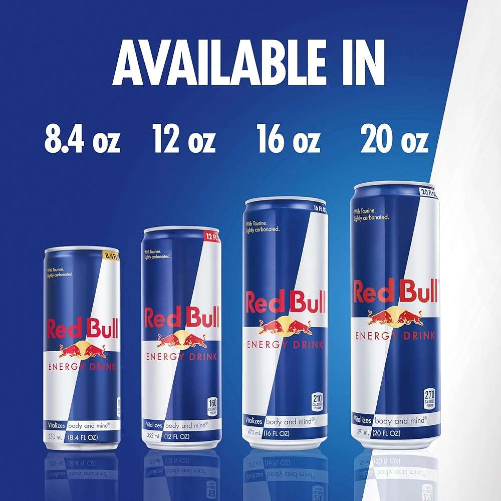 Red Bull Energy Drink with 80mg Caffeine plus Taurine & B Vitamins, 8.4 Fl Oz, Pack of 24 Cans - Image 8