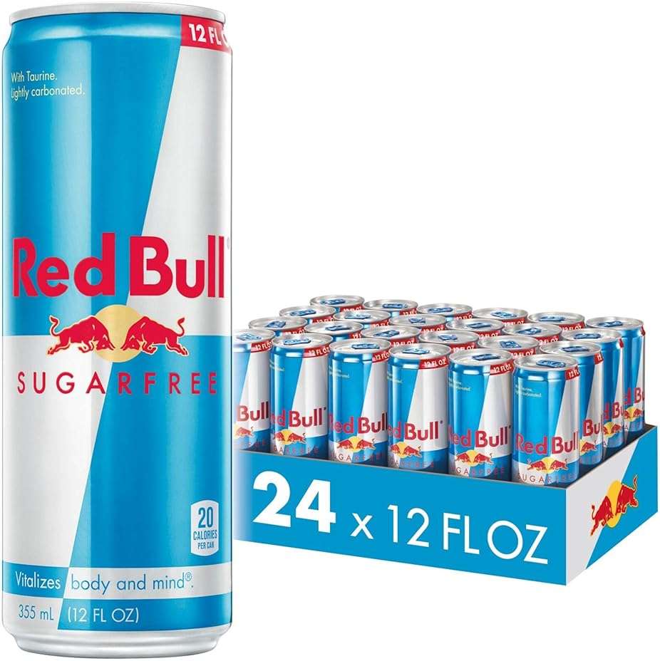 Red Bull Sugar Free Energy Drink with 114mg Caffeine plus Taurine & B Vitamins, 12 Fl Oz, Pack of 24 Cans - Image 1