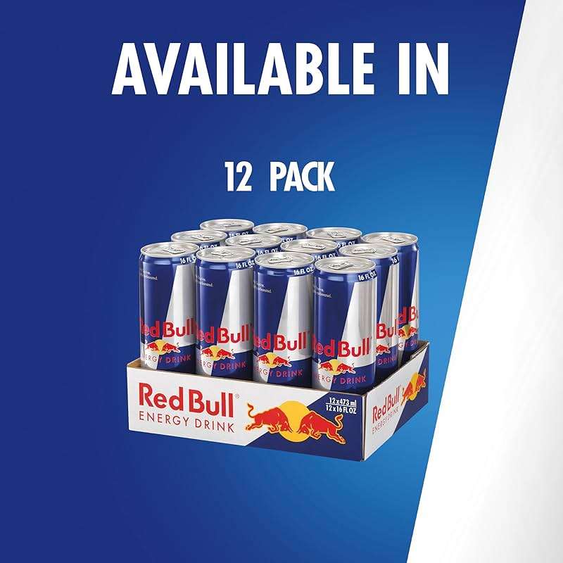 Red Bull Energy Drink with 151mg Caffeine plus Taurine & B Vitamins, 16 Fl Oz, Pack of 12 Cans - Image 9