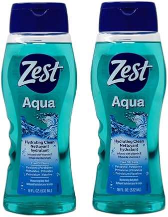 Zest Body Wash, Aqua, 18 Ounce, 2 Pack - Image 1