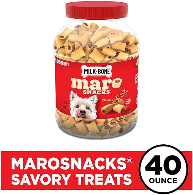 Milk-Bone MaroSnacks Small Dog Treats with Real Bone Marrow, 40 Oz. Canister - Image 2