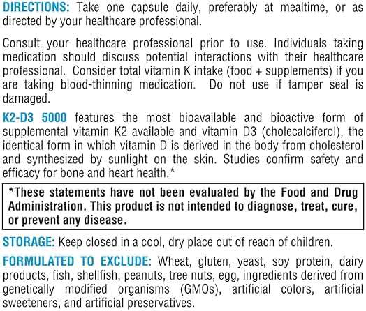XYMOGEN K2-D3 5000 - Vitamin D3 K2 Supplement for Immune, Bone & Cardiovascular Support* - Non-GMO, Gluten Free, Vegetarian - 120 Capsules - Image 7