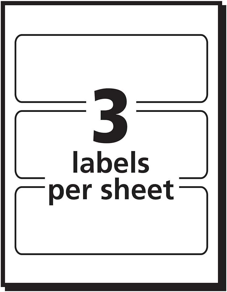 Avery Removable Print or Write Labels, 1.5 x 3 Inches, White, Pack of 150 (5440) - Image 4
