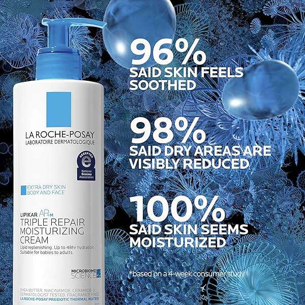 La Roche-Posay Lipikar AP+MAX Triple Repair Moisturizing Body Cream | Face & Body Lotion for Dry Skin with Shea Butter & Niacinamide | Gentle Moisturizer for Very Dry, Rough & Sensitive Skin - Image 4