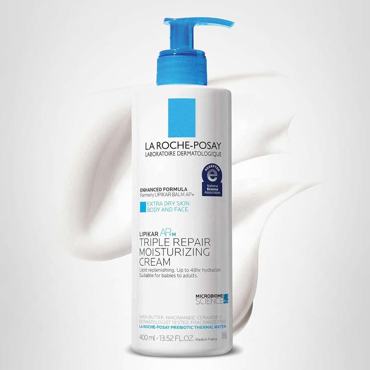 La Roche-Posay Lipikar AP+MAX Triple Repair Moisturizing Body Cream | Face & Body Lotion for Dry Skin with Shea Butter & Niacinamide | Gentle Moisturizer for Very Dry, Rough & Sensitive Skin - Image 10