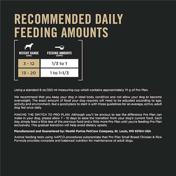 Purina Pro Plan Small Breed Dry Dog Food Chicken and Rice Formula With Guaranteed Live Probiotics - 6 lb. Bag - Image 10