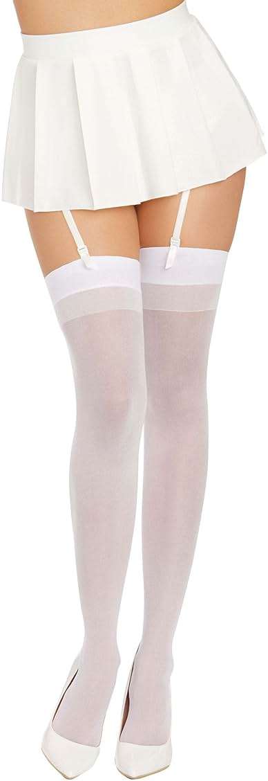 Dreamgirl Women's Sheer Thigh High with Backseam Socks - Image 1