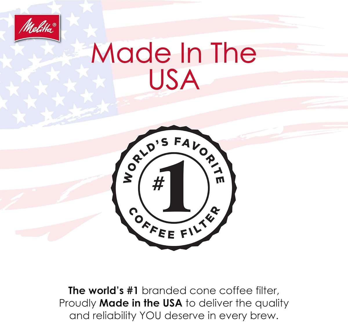 Melitta #2 Cone Coffee Filters, Natural Brown, 100 Count - Fits all 2-6 Cup Cone Coffee Makers and 1-cup Pour-Over Brewers, Compostable, Tear-Resistant, Made in USA - Image 10