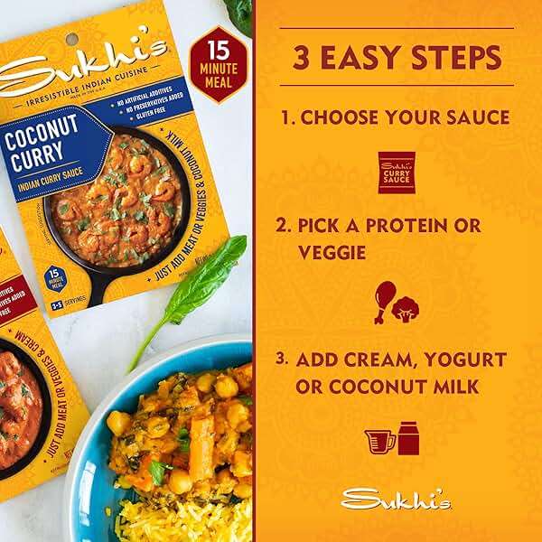Sukhi's Indian Curry Paste - Vindaloo Masala Sauce 3oz (Pack of 6) 84 Servings - Gluten Free Indian Food Indian Curry Sauce with Indian Spices - Image 4