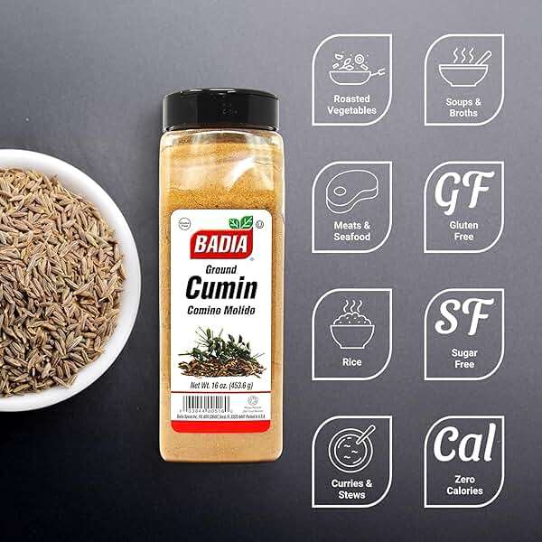 Badia Ground Cumin, 16 oz – Comino Powder for Authentic Aromatic Flavor in Cooking, Baking & Seasoning - Image 3
