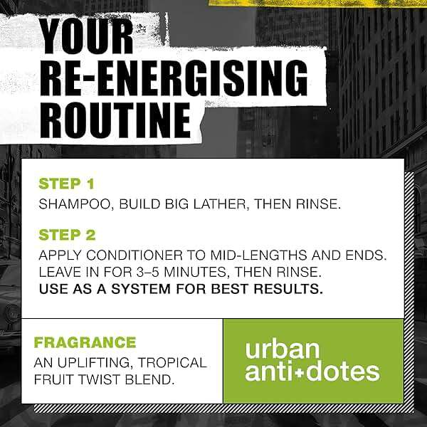 Bed Head by TIGI Urban Antidotes Re-Energize Daily Shampoo and Conditioner Set, 25.36 fl oz - Image 7