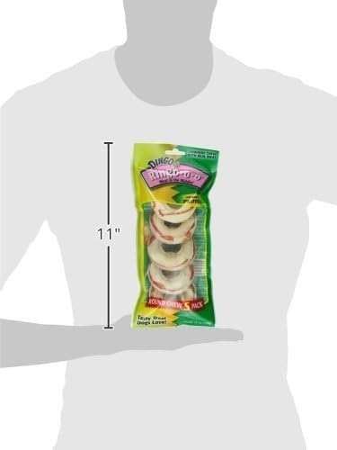 Dingo Ringo-o-o, Premium Rawhide Treats with Real Meat for Small, Medium, and Large Dogs 5-Count - Image 9