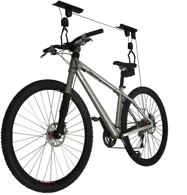Bike Hanger - Overhead Hoist Pulley System with 100lb Capacity for Bicycles or Ladders - Secure Garage Ceiling Storage by Rad Sportz - Image 7