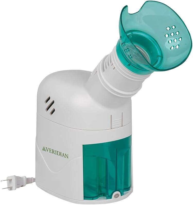 Veridian Healthcare Steam Inhaler Respiratory Vapor Therapy, Green, 1 Count (Pack of 1) - Image 2