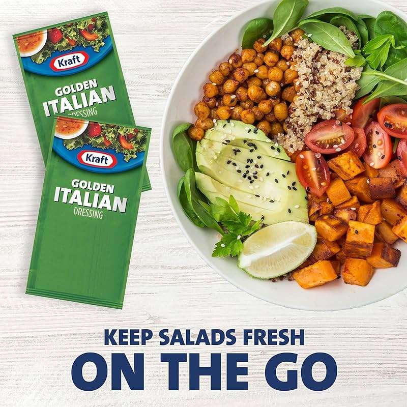 Kraft Golden Italian Salad Dressing Single Serve Packet (0.44 oz Packets, Pack of 200) - Image 5
