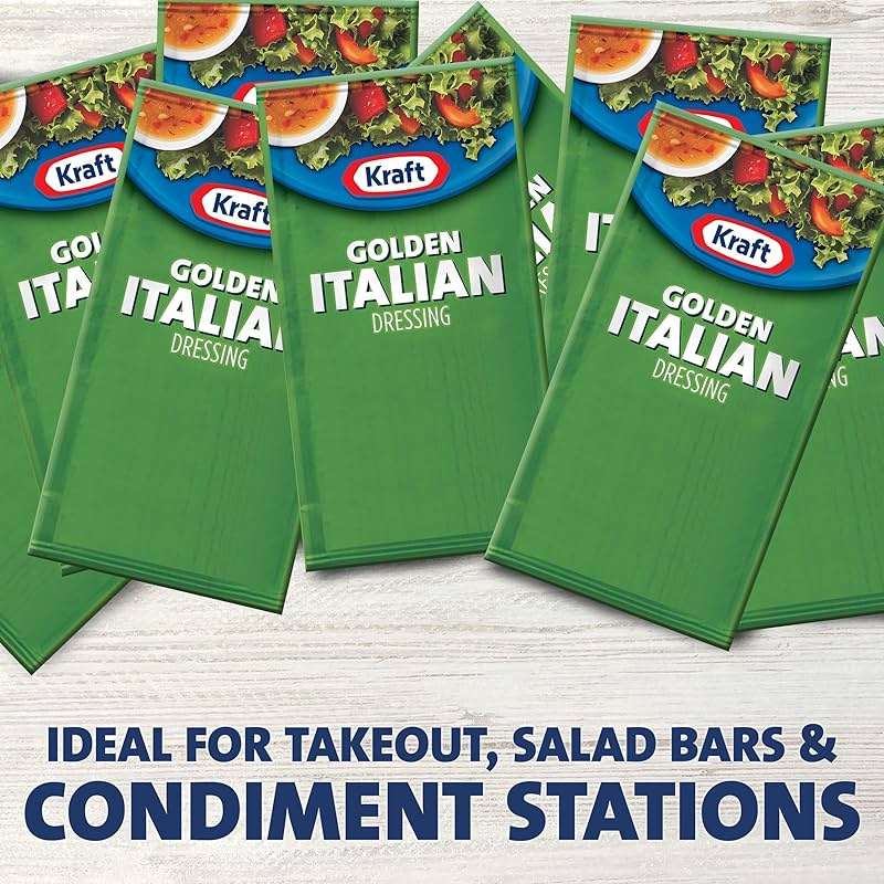 Kraft Golden Italian Salad Dressing Single Serve Packet (0.44 oz Packets, Pack of 200) - Image 7