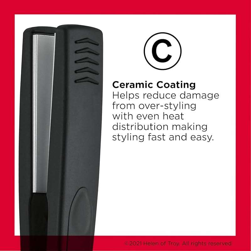 Revlon Smooth and Straight Ceramic Flat Iron | Fast Results, Smooth Styles (1 in) - Image 4