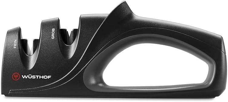 WÜSTHOF 2-Stage Hand-Held Sharpener, Black - Image 1