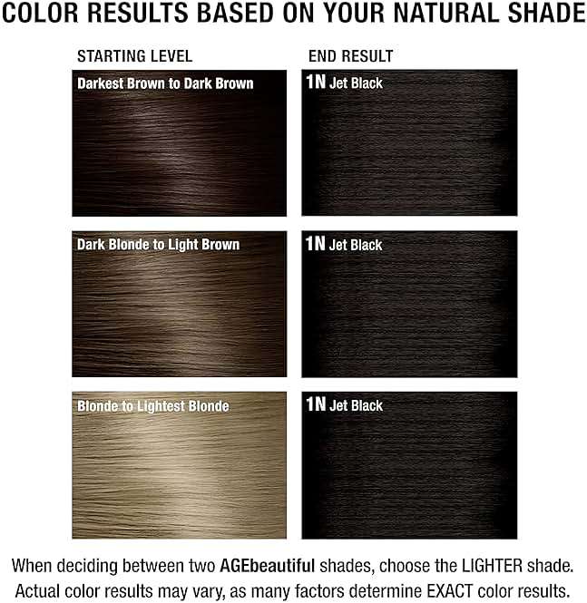 AGE beautiful Permanent Hair Color Cream, 100% Gray Coverage Hair Dye with Biotin Anti-Aging Formula for Fuller, Thicker Hair, Professional Salon Quality - Image 7