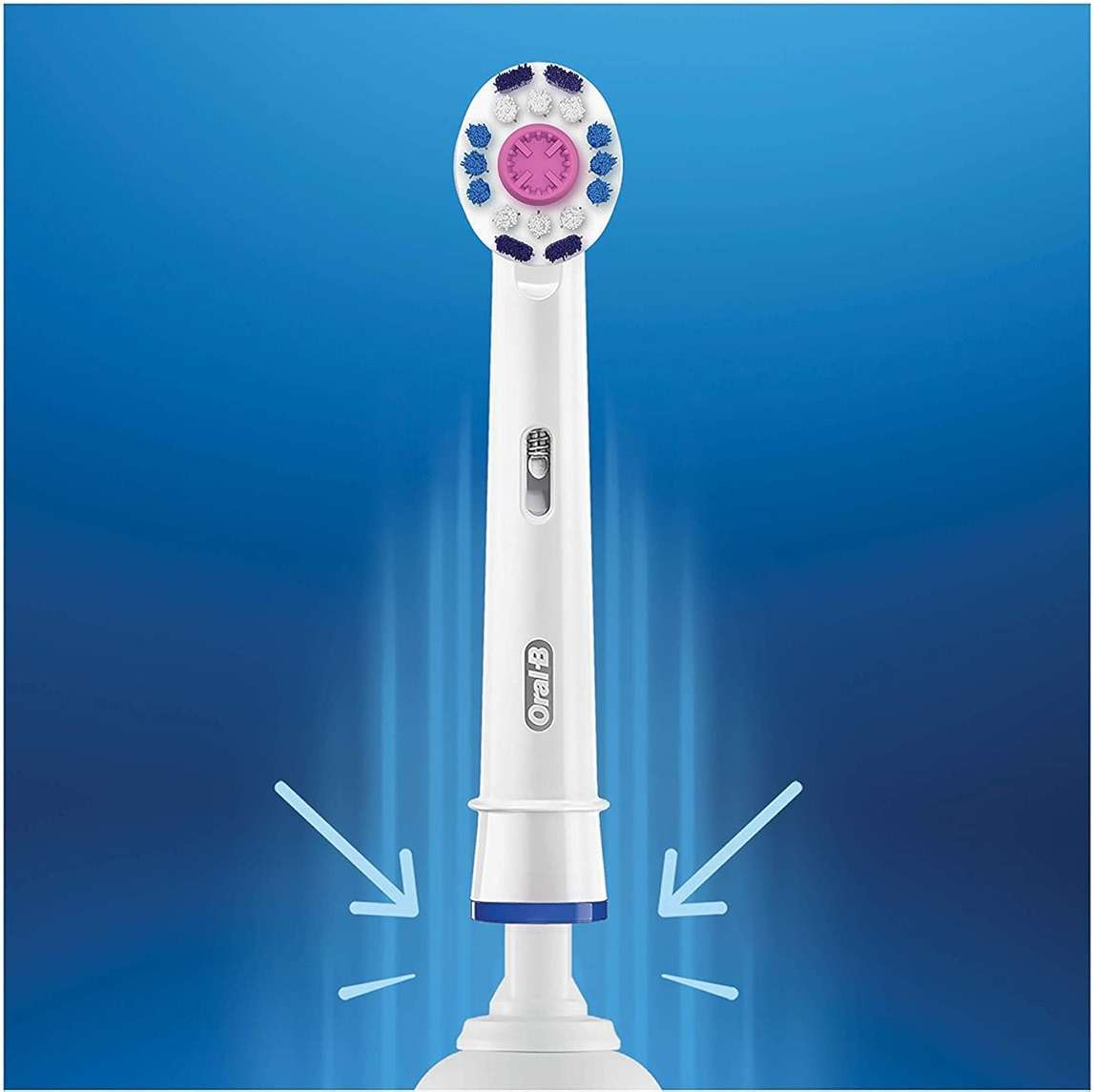 Oral-B 3D White Toothbrush Heads Pack of 4 Replacement Refills for Electric Rechargeable Toothbrush - Image 3
