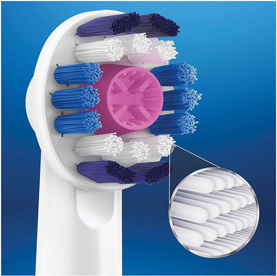 Oral-B 3D White Toothbrush Heads Pack of 4 Replacement Refills for Electric Rechargeable Toothbrush - Image 6