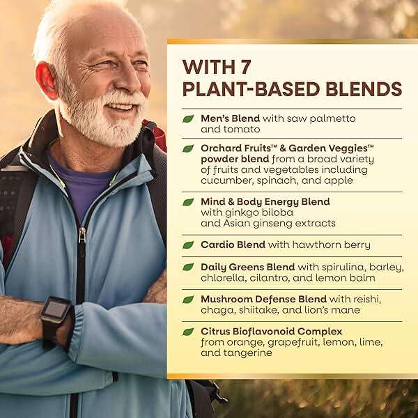 Nature's Way Alive! Ultra Potency Multivitamin for Men 50 Plus, Complete High Potency Formula with Vitamin D3, C, E, Methyl B12, Supports Cellular Energy, Heart, Brain, and Eye Health,* 60 Tablets - Image 5
