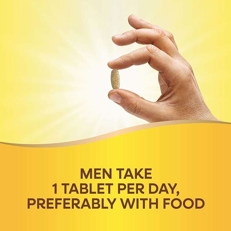 Nature's Way Alive! Ultra Potency Multivitamin for Men 50 Plus, Complete High Potency Formula with Vitamin D3, C, E, Methyl B12, Supports Cellular Energy, Heart, Brain, and Eye Health,* 60 Tablets - Image 7