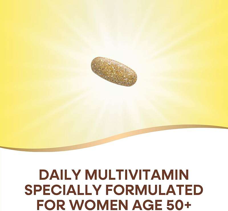 Nature's Way Alive! Ultra Potency Multivitamin for Women 50 Plus, Complete High Potency Formula with Vitamin D3, C, E, Methylated B12, Supports, Heart, Brain, and Bone Health*, 60 Tablets - Image 3