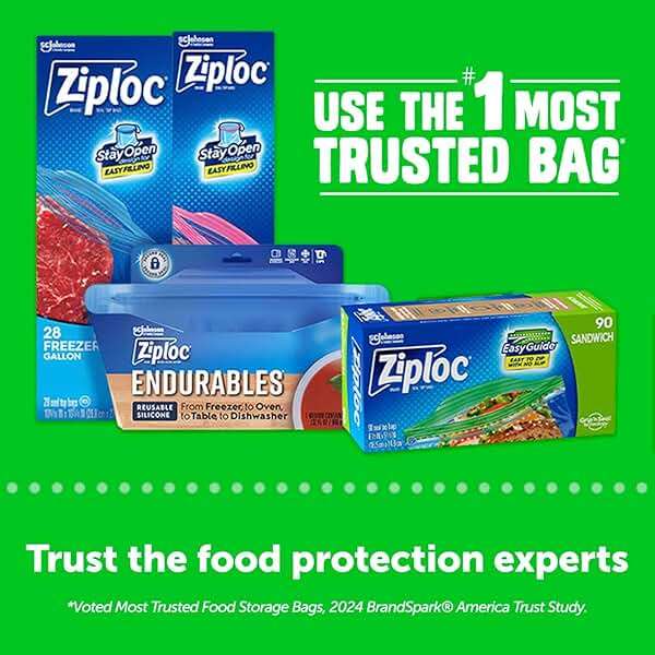 Ziploc Sandwich Bags, X-Large, 30-count (Pack of 3) - Image 7