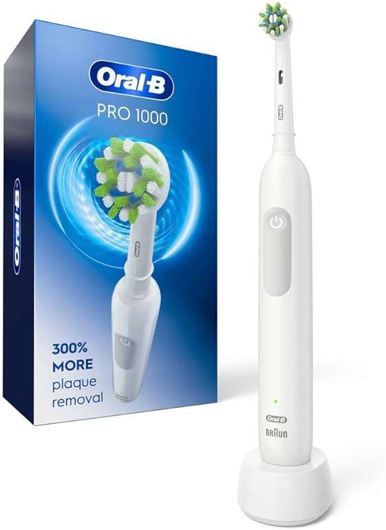 Oral-B Pro 1000 Rechargeable Electric Toothbrush, White - Image 1