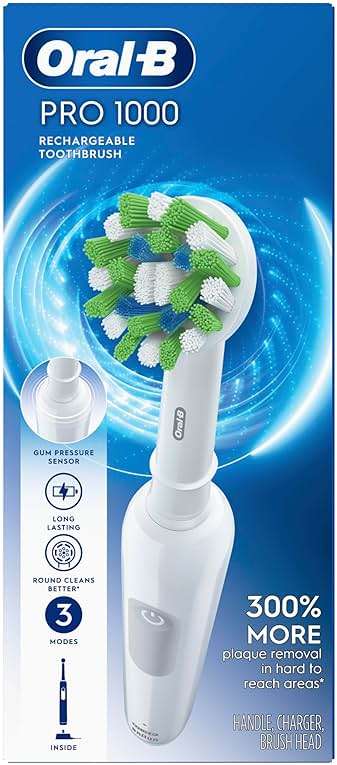 Oral-B Pro 1000 Rechargeable Electric Toothbrush, White - Image 7