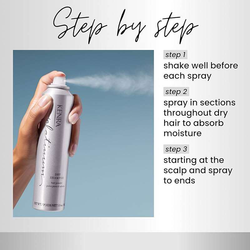 Kenra Platinum Dry Shampoo | Oil Absorbing Spray | Instantly Revives & Refreshes Hair | Saves Time & Extends Blowouts | All Hair Types - Image 4