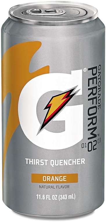 Gatorade Thirst Quencher, 24 Count, 11.6 oz Cans, Orange, 278.4 Fl Oz (Pack of 24) - Image 1
