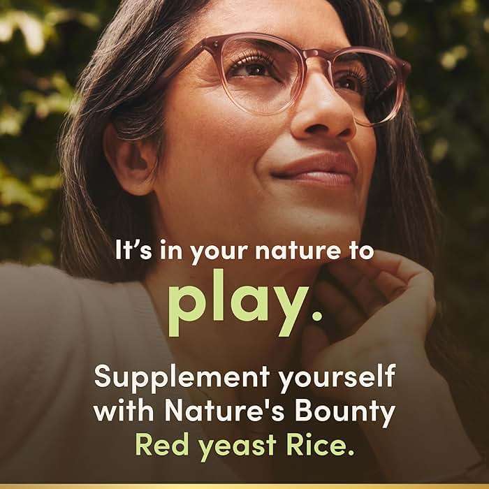 Nature's Bounty Red Yeast Rice, Herbal Supplement, 600mg, 250 Capsules - Image 4