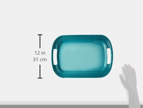 Le Creuset Stoneware Serving Platter, 16.25", White - Image 2