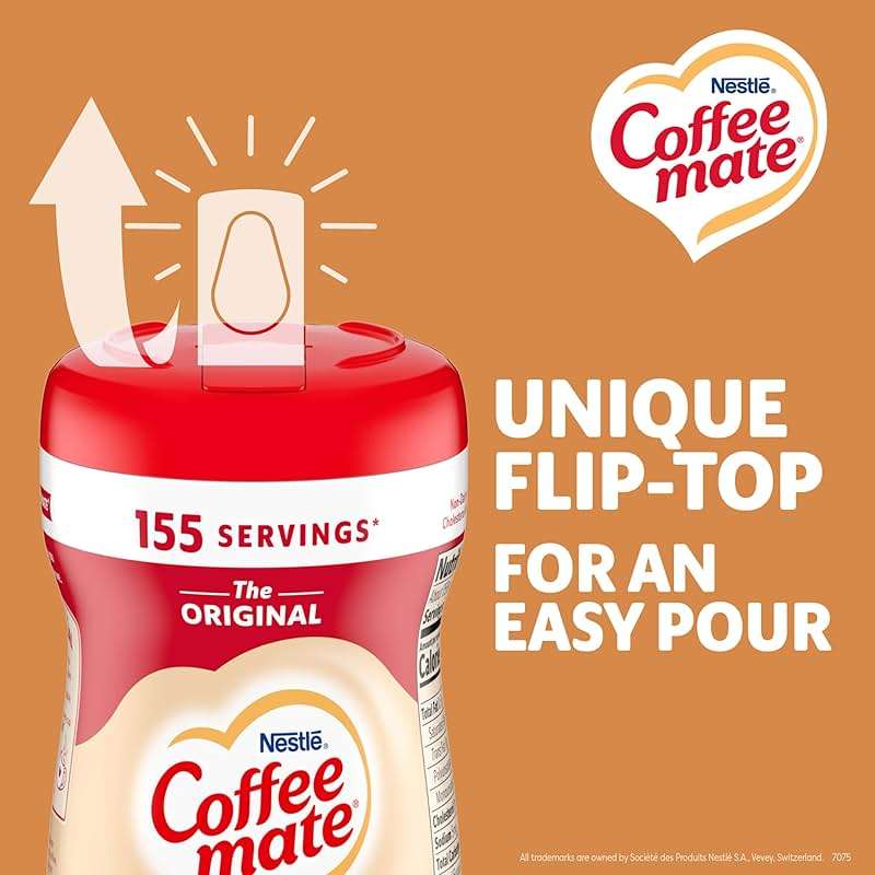 Nestle Coffee mate Coffee Creamer, Original, Powder Creamer, 11 oz Canister (Pack of 12) - Image 5
