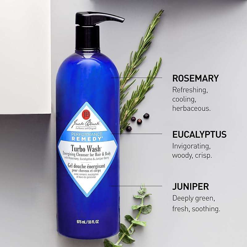 Jack Black Body & Hair Cleanser – Mens Body Wash, Mens Shampoo, Skin Care, Hair Care, Body Wash Men, Sulfate–Free - Image 5