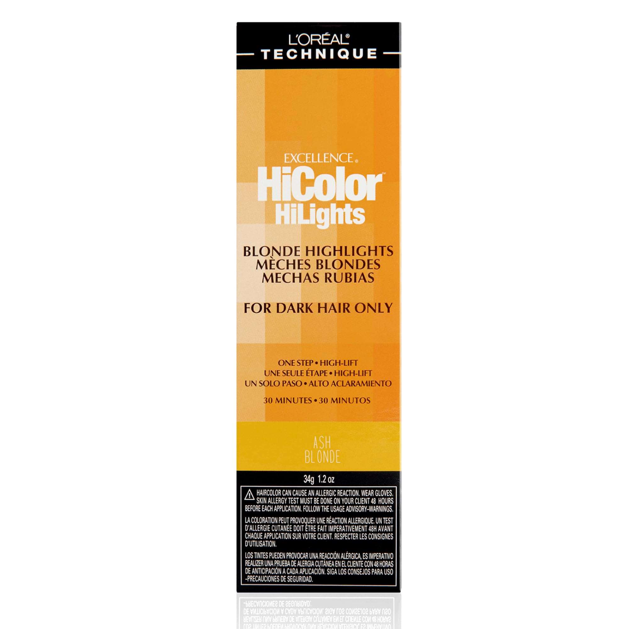 L'Oréal Technique HiColor Blonde HiLights Permanent Hair Color for Dark Hair - Intense Blonde Highlights, No Pre-Lightening Required, No-Drip Creme, Quick Processing Time - Image 1