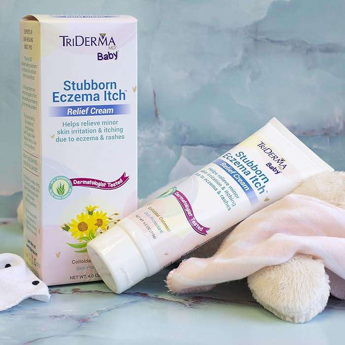 TriDerma Stubborn Eczema Itch Relief Cream (4 oz) - Image 5
