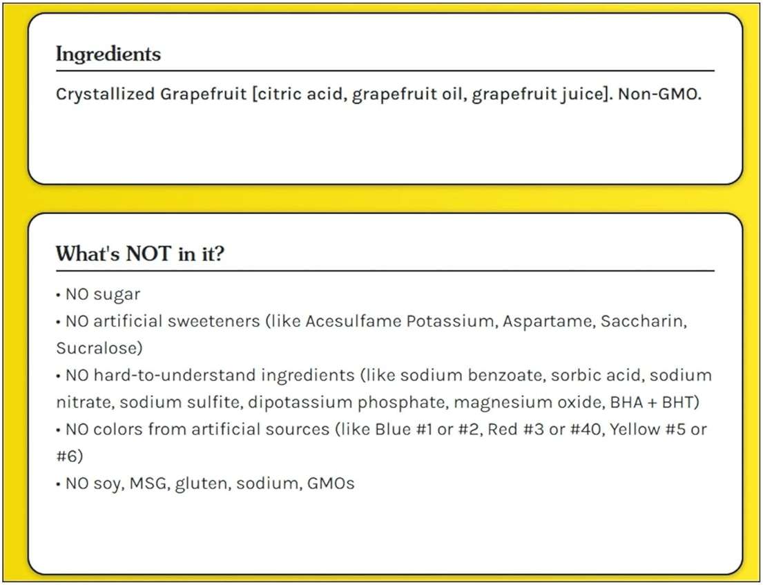 True Grapefruit 32ct (Pack of 1) - Water Enhancer - Bulk Dispenser - 0 Calorie Drink Mix Packets for Water - Sugar Free Grapefruit Flavoring Powder Packets - Image 11