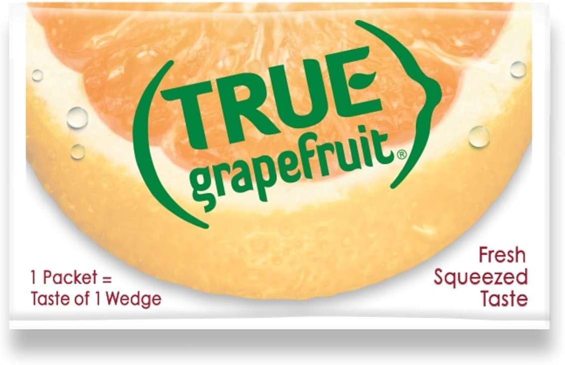True Grapefruit 32ct (Pack of 1) - Water Enhancer - Bulk Dispenser - 0 Calorie Drink Mix Packets for Water - Sugar Free Grapefruit Flavoring Powder Packets - Image 9
