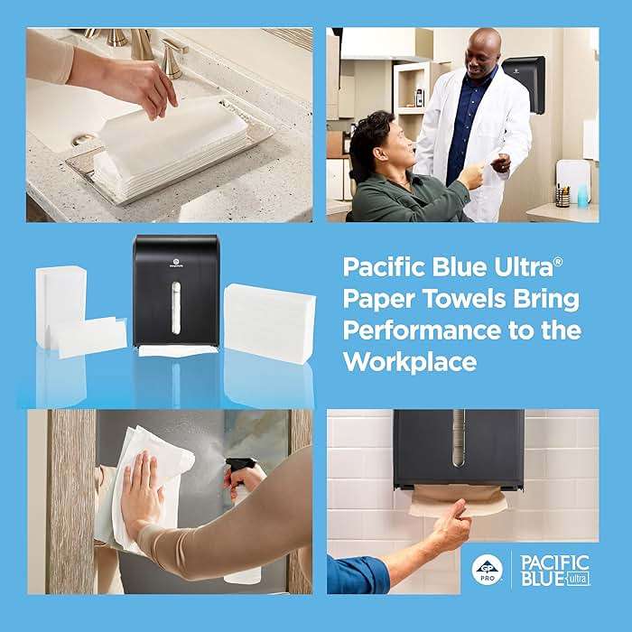 Pacific Blue Ultra Big Z-Fold Paper Towels by GP PRO (Georgia-Pacific), White, 20887, 220 Paper Towels Per Pack, 10 Packs Per Case (2200 Total), 10.20'' x 10.80 - Image 9
