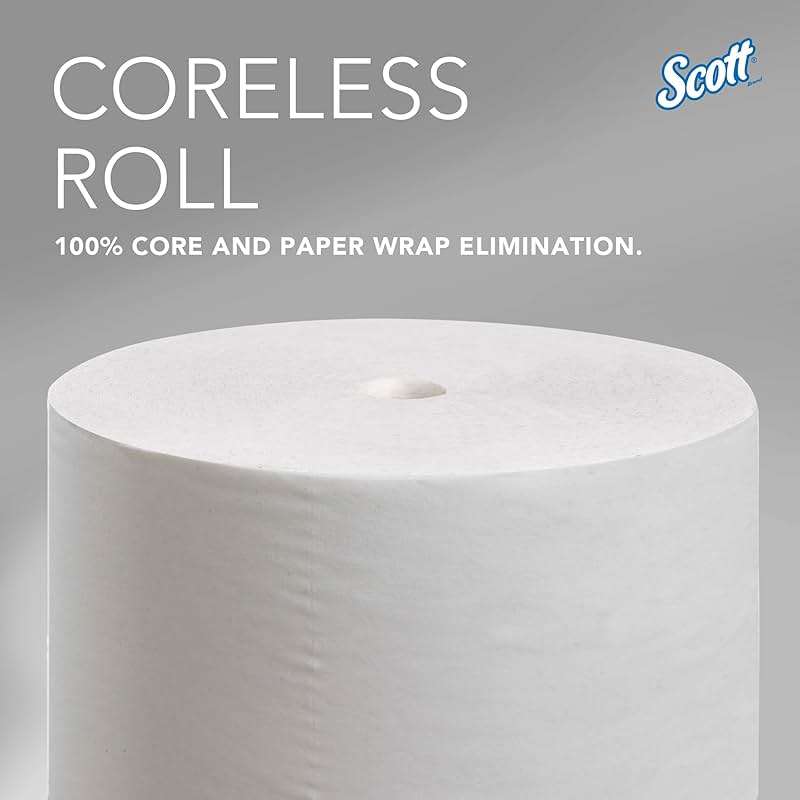 Scott Professional Essential Coreless High-Capacity Standard Roll Toilet Paper, Bulk (04007), 2-Ply, White (36 Rolls of 1,000 Sheets, 36,000 Sheet Total) - Image 5