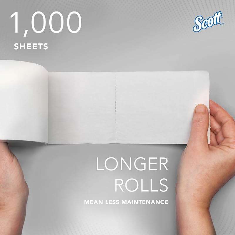 Scott Professional Essential Coreless High-Capacity Standard Roll Toilet Paper, Bulk (04007), 2-Ply, White (36 Rolls of 1,000 Sheets, 36,000 Sheet Total) - Image 8