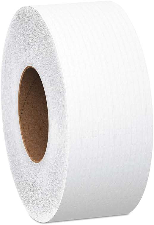 Scott Professional Essential High-Capacity Jumbo Roll Toilet Paper, Bulk (07827), 2-Ply, Septic Safe, White (6 Rolls at 2,000' Each, 12,000'/Case) - Image 1