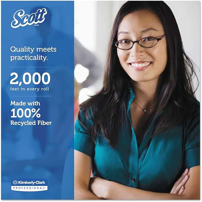 Scott Professional Essential High-Capacity Jumbo Roll Toilet Paper, Bulk (07827), 2-Ply, Septic Safe, White (6 Rolls at 2,000' Each, 12,000'/Case) - Image 4